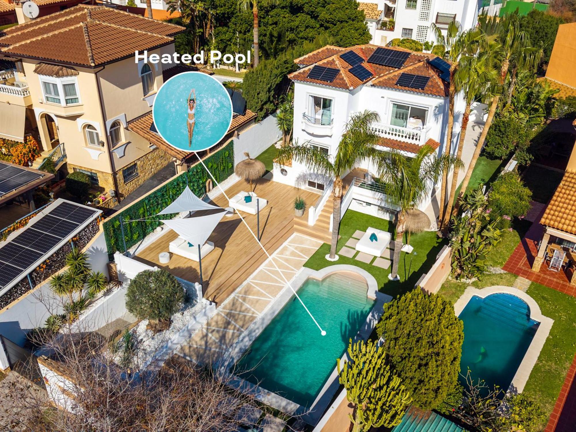 Vacation Marbella I Sunny Camelia Villa Heated Pool, Recently Renovated, Best Residential Neighborhood In Benalmadena, Short Walk To The Beach, Cinema Room 외부 사진